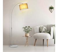 (Grey) Modern Arc Floor Lamp Reading Light with Adjustable Stand