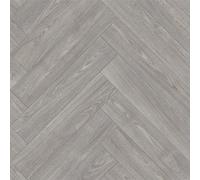 Grey Modern Parquet Effect Anti-Slip Vinyl Flooring For Home, Shops, Offices, 2.5mm Thick Vinyl Sheet-3M(9'9") X 4M(13'1")-12M²
