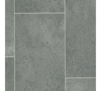 Grey Modern Stone Effect Anti-Slip Vinyl Flooring For Home, Shops, Offices, 2.8mm Thick Vinyl Sheet-2M(6'6") X 4M(13'1")-8M²