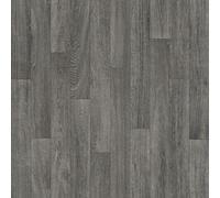 Grey Modern Wood Effect Anti-Slip Vinyl Flooring For Home, Shops, Offices, 2.8mm Thick Vinyl Sheet-2M(6'6") X 3M(9'9")-6M²