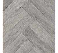 Grey Modern Wood Effect Anti-Slip Vinyl Flooring For Home, Shops, Offices, 2.8mm Thick Vinyl Sheet-6M(19'8") X 3M(9'9")-18M²
