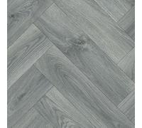 Grey Modern Wood Effect Anti-Slip Vinyl Flooring For Home, Shops, & Offices, 3.8mm Thick Vinyl Sheet-3M(9'9") X 2M(6'6")-6M²
