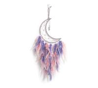Grey Moon Dream Catcher Handmade Dream Catchers Colourful Feather Dreamcatcher for Bedroom Wall Hanging Decorations Ornaments Craft Gift