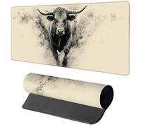 Grey Mouse Mat Gaming, Animal Mouse Pad 800x300x3mm, Extended XXL Desk Mat Large with Stitched Edges, Improved Precision and Speed Non-Slip Rubber Base Mousepad for Office Accessories, Gifts 2-2631