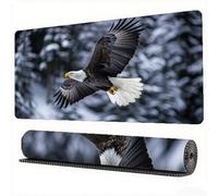 Grey Mouse Pad 1500 x 800 x 3 mm XXL Desk Mat Eagle Mouse Mat, Extended Japanese Mousepad Large Desk Pad with Non-Slip Base and Stitched Edge Office Accessories for Home Computers Gaming Work,Model763