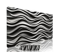 Grey Mouse Pad Large Gaming Keyboard Pads 39.4x15.7x0.12 inch Computer Full Desk Mat Waterproof with Rubber Base Non-Slip xxl Abstract Laptop Mat Gaming Accessories with Stitched Edges Office w-141