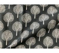 Grey Mulberry Tree Cotton Linen Fabric Natural Light Grey Hessian Jute Material Home Decor Curtain Upholstery- 150cm Wide Canvas (3 Metres)