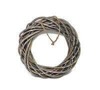 Grey Natural Willow Wreath - Rustic Christmas Hanging Decoration - 30cm or 40cm (30cm diameter)