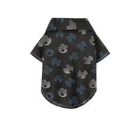 Grey Navy Round Dark Color Summer Dog Shirts Collared Polo T-Shirts Button Up Soft, Lightweight, and Breathable Pet Clothes Puppy Clothes Perfect for Everyday Wear, and Photoshoots 4XL