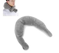 Grey Neck Massage Pillow, Vibrating U-Shaped Pillow for Electric Massage Therapy, Soft Comfortable Relieve Muscle Fatigue Stress Relief Gifts