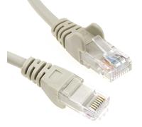 Grey Network Ethernet RJ45 Cat5E-CCA UTP PATCH 26AWG Cable Lead 50m