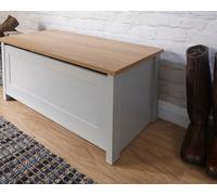 Home Source Ottoman Storage Box Lancaster GFW Grey One Size