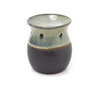 Grey Ombre Glaze Tea Light Essential Oil Burner | Ceramic Wax Melt Burner Fragrance Oil Burner Diffuser | Round Tealight Holder Oil Burner