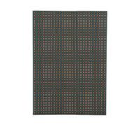 Grey on Orange (Circulo) A5 Lined Notebook