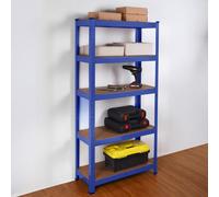 Grey or Blue Powder coated racking/ shelving bay 5 Thick MDF shelves