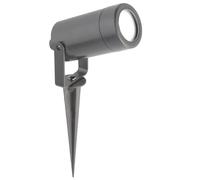 Grey Outdoor Modern Cylinder Ground Spike Garden Spotlight IP44