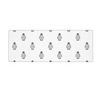 Grey Penguin Desk Protector Mat, Extra Large and Durable Desk Pad with Non-Slip Backing for Home Office Use