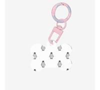 Grey Penguin Printing Acrylic Dog Bone Ornament,Dog Tags Personalized Pet Ornament, Key Chain Bone Shaped Id Tags