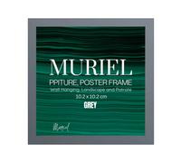 Grey Picture Frame Photo Frame Perspex Sheet For Wall Or Table, Landscape Portrait Orientation10.2 X 10.2 Cm