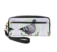 Grey Pigeon Print Cosmetic Bags for Womem,Travel Toiletry Bag Accessories Organizer Zipper Pouch Gift Idea