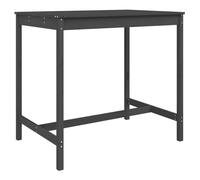 (grey pine, 121 x 82.5 x 110 cm) vidaXL Garden Table Outdoor Table Patio Wooden Dining Table Solid Wood Pine