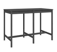 (grey pine, 159.5 x 82.5 x 110 cm) vidaXL Garden Table Outdoor Table Patio Wooden Dining Table Solid Wood Pine