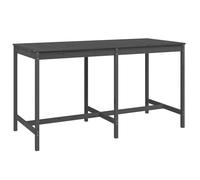 (grey pine, 203.5 x 90 x 110 cm) vidaXL Garden Table Outdoor Table Patio Wooden Dining Table Solid Wood Pine