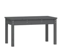 (grey pine, 80 x 44 x 45 cm) vidaXL Garden Bench Outdoor Picnic Bench Camping Wooden Bench Solid Wood Pine