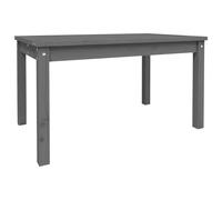 (grey pine, 82.5 x 50.5 x 45 cm) vidaXL Garden Table Outdoor Table Patio Wooden Dining Table Solid Wood Pine