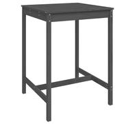 (grey pine, 82.5 x 82.5 x 110 cm) vidaXL Garden Table Outdoor Table Patio Wooden Dining Table Solid Wood Pine