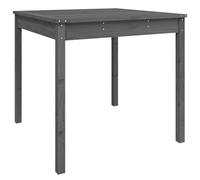 vidaXL Garden Table Grey 82.5x82.5x76 cm Solid Wood Pine UK HOT