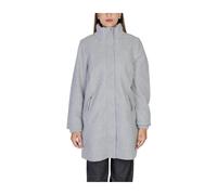 Grey Plain Coat with Zip Closure - female - Street One - Parkas - Gray - S - Coats S