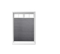 Grey pleated blind no drilling Adjustable Window Shades Lightweight Easy Install