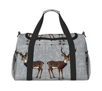Grey plum deer It is a hand-held crossbody travel bag with large capacity and multi-functions, a must-have for outdoor travel