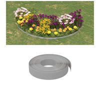 Grey Polyethylene Garden Edging 2pcs 10m x 10cm Flexible Lawn Border, 20m total