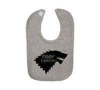 Grey Poop is Coming Baby Bib