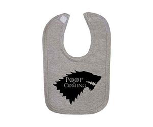 Grey Poop is Coming Baby Bib