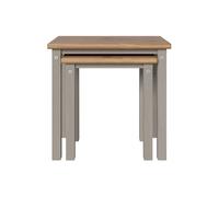 Core Products Corona Linea Grey Nest of Tables Set of 2 - Size: 35 x 53 x 51cm - Wilko