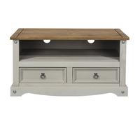 Core Products Halea Pine Flat Screen TV Unit - Grey, Grey