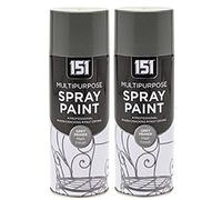 Grey Primer Matt Finish - 2 x 400ML New High Quality Multipurpose Spray Paint/aerosol Decorative Interior Exterior Paint Fast Drying-SZL