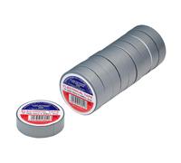 Draper PVC Electrical Insulation Tape Pack of 10 Grey 19mm 20m
