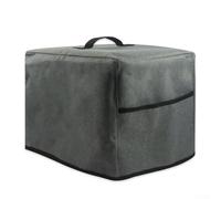 Grey Quilted Appliance Cover For Coffee Machine And Mixer With Two Pockets Dust Proof Protection Grey