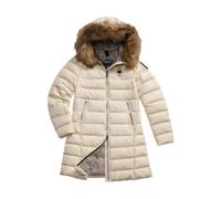 Grey Quilted Jacket with Fur Trim - female - Blauer - Parkas - Beige - M - Coats M