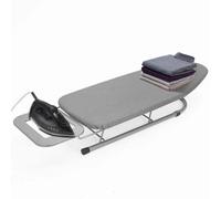 Grey Rainberg Table Top Ironing Board, Small-Foldable Design, 100% Cotton Cover