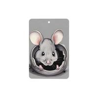 Grey rat Car air freshener, 4-pack, suitable for passenger compartments, trucks, and SUVs.