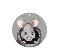 Grey rat Car air freshener, four-pack, suitable for car interiors, trucks, and SUVs.