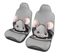 Grey Rat Dua Sarung JOK Mobil,*, Sarung JOK Mobil Depan, Cocok Untuk Sebagian Besar Mobil, SUV, Truk, Van, Dll.