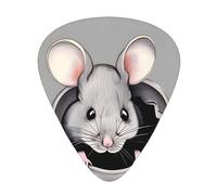 Grey rat Guitar Picks 12 Pack Assorted Thickness-0.46mm 0.71mm 0.96mm Thin Medium Heavy Picks for Acoustic Electric Guitar Ukulele