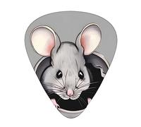 Grey Rat Guitar Picks, Premium Celluloid Picks For Enhanced Playability And Tone.