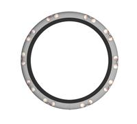 Grey Rat Steering Wheel Cover, 15 Inch Universal Protective Cover, Soft Breathable Durable Full Surround Sports Car Accessories